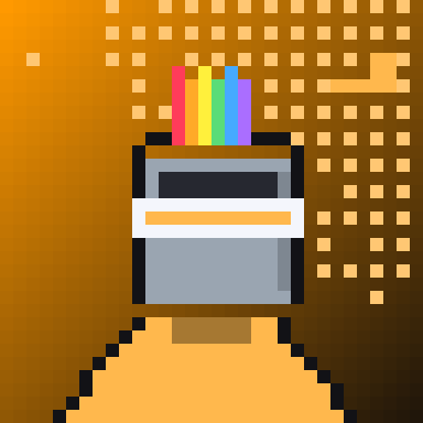 Pixel art pNFT #0032 paired with pAMZN