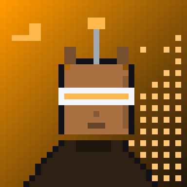 Pixel art pNFT #0042 paired with pAMZN