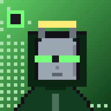 Pixel art pNFT #0040 paired with pNVDA